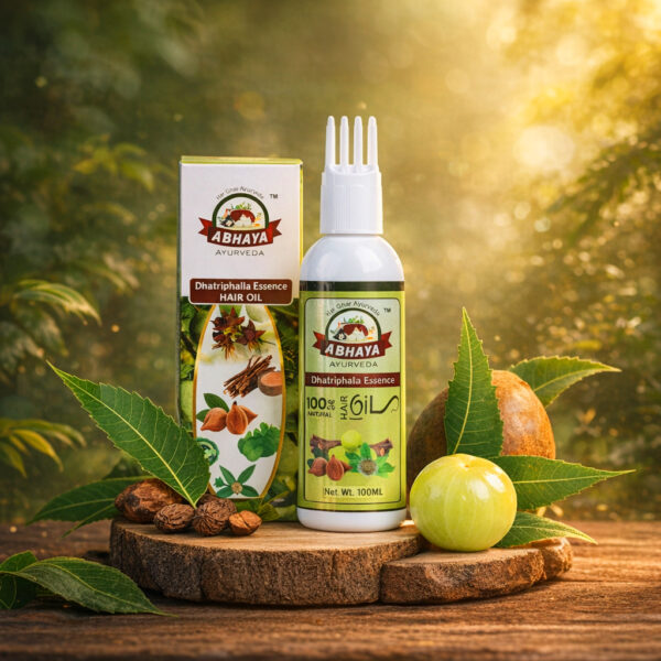 Ayurveda Ka Vardaan: Jhadte Baal Rokaney Ka Pakka Formula With Dhatriphala Essence Ayurvedic Hair Oil [ 100 mL Pack ]